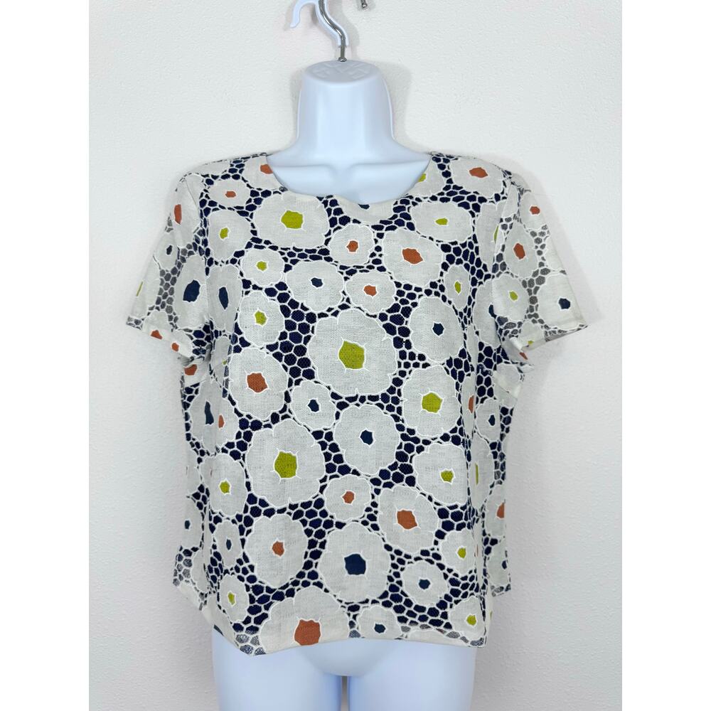Anthropologie Harlyn Embroidered Lace Blouse M
